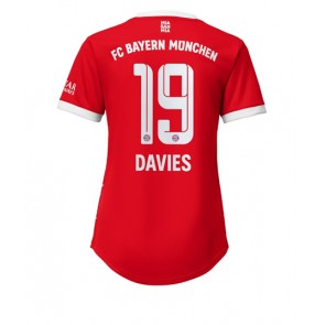Bayern Munich Alphonso Davies #19 kläder Kvinnor 2022-23 Hemmatröja Kortärmad